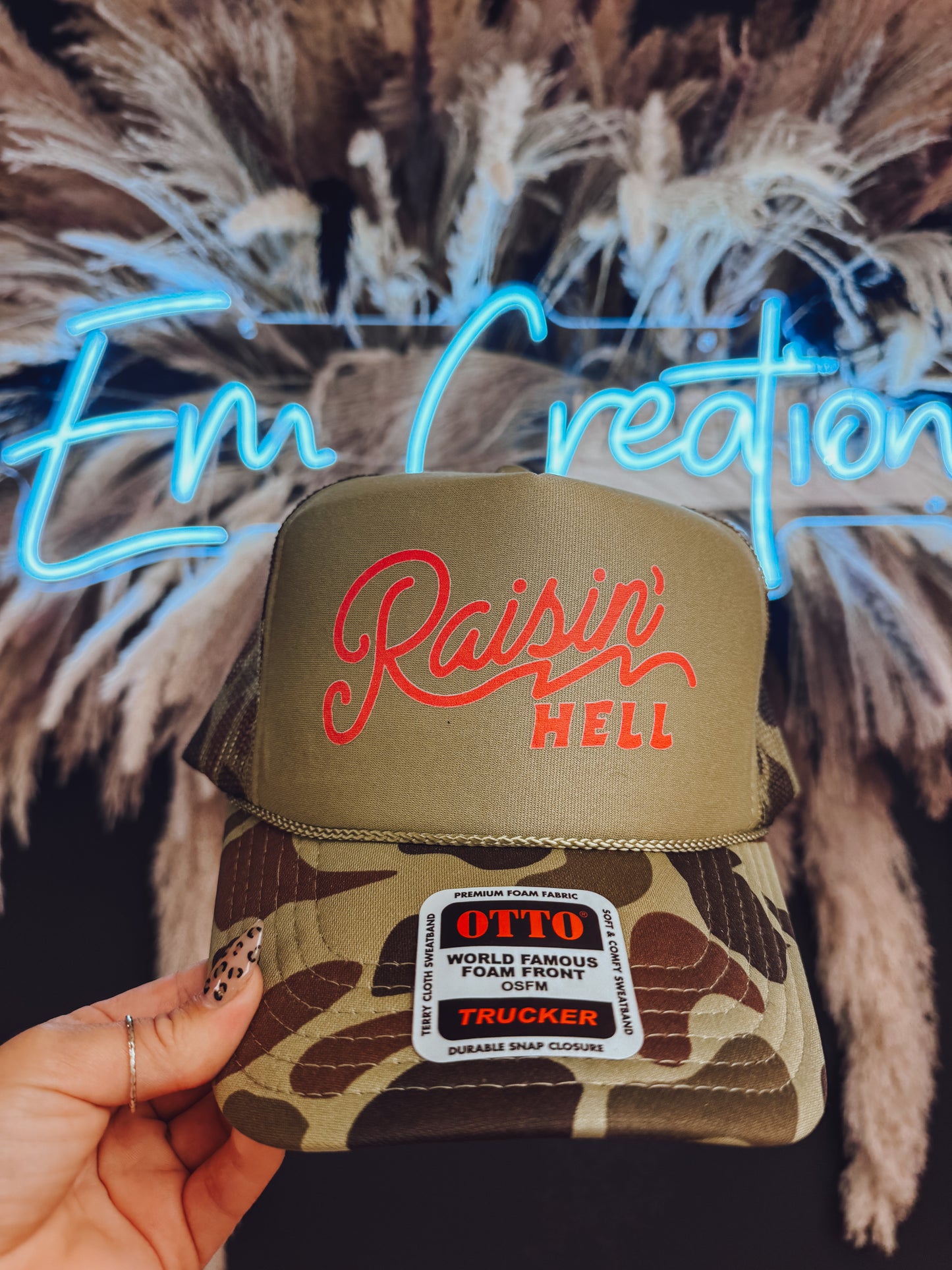 Raising Hell Trucker Hat