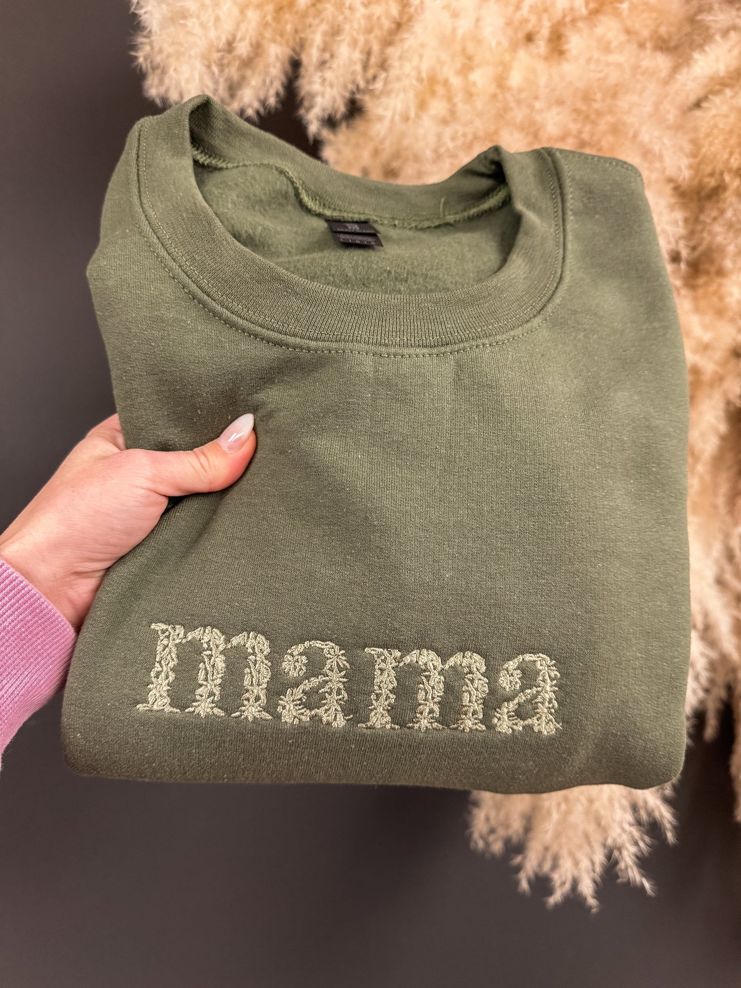 Floral Mama Monochrome Crewneck