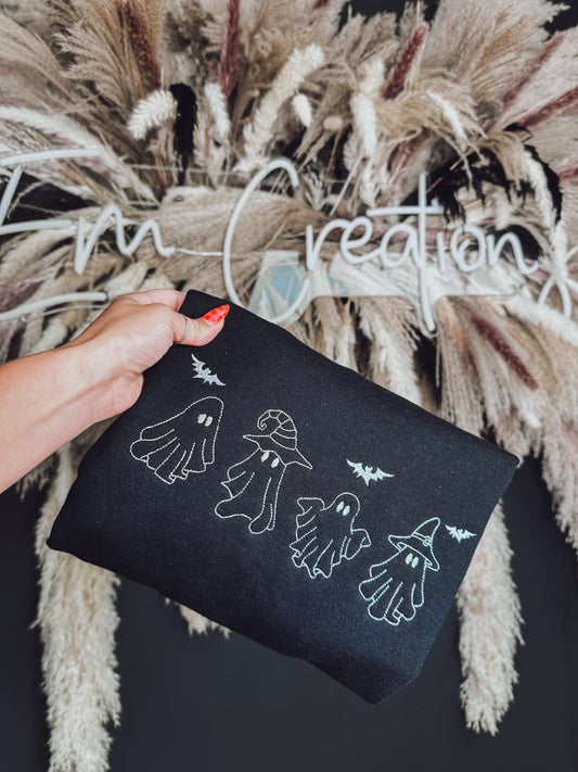 Ghost Embroidered Crew