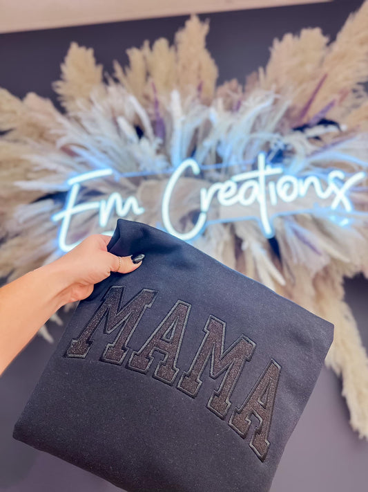 Embroidered Mama Crewneck
