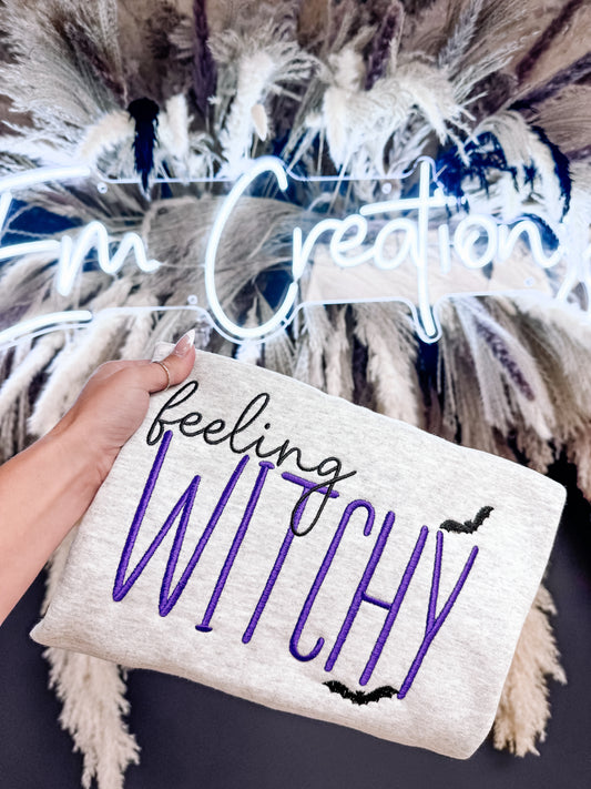 Feeling Witchy Embroidered Crew