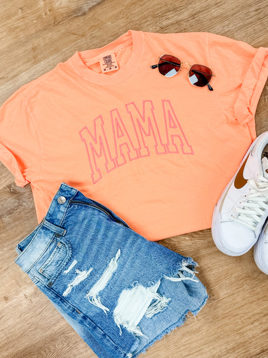 Embroidered Neon Mama